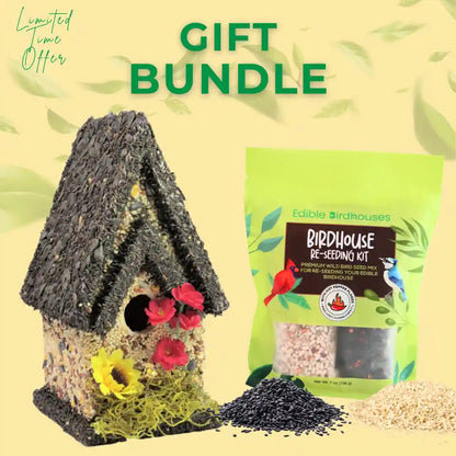 Birdhouse Gift Bundle For Bird Lovers
